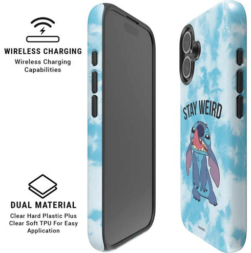 Disney Lilo and Stitch Stay Weird iPhone 16 Magsafe Impact Case